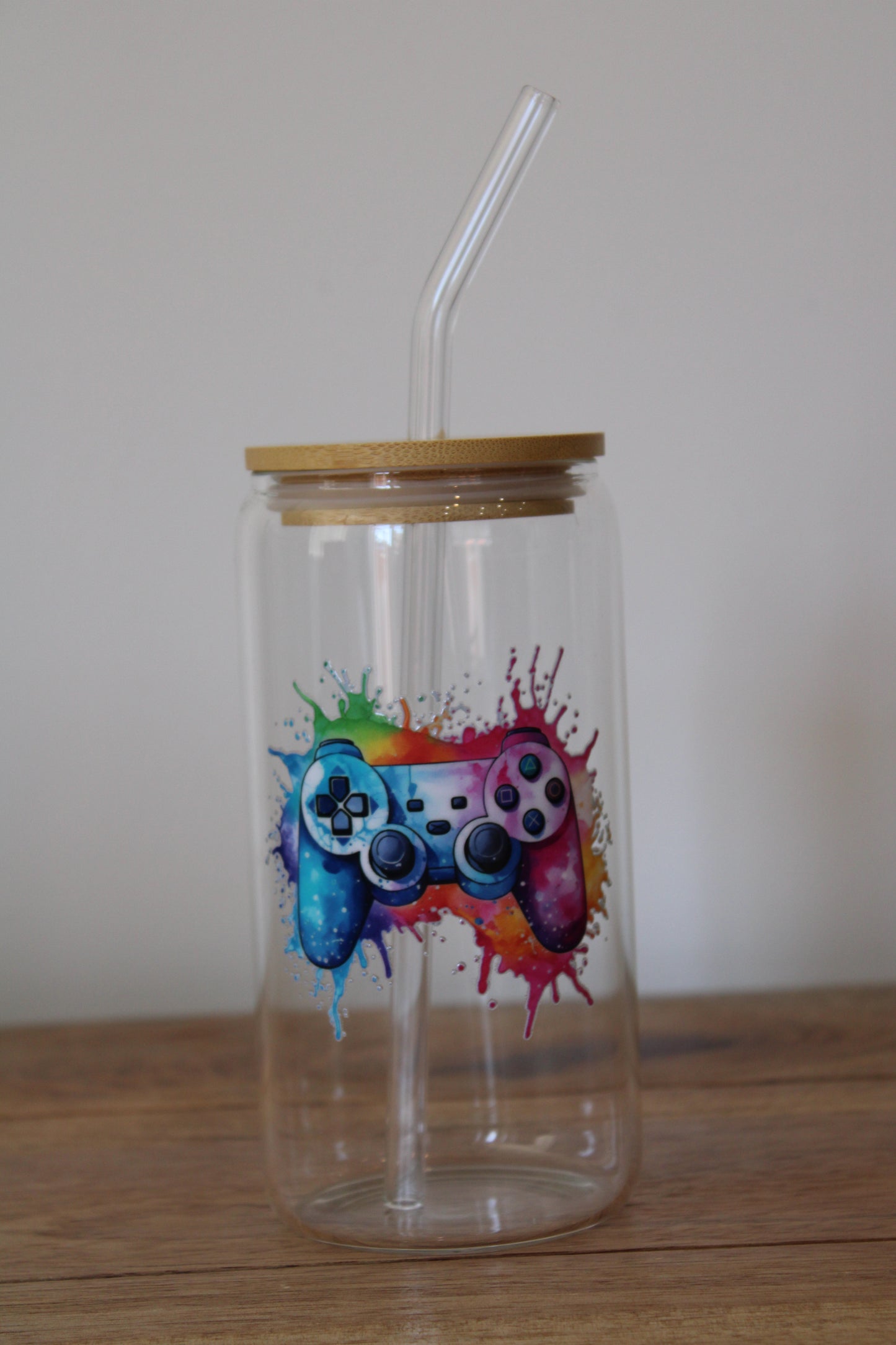 Gamer Splash 16oz Glass Can