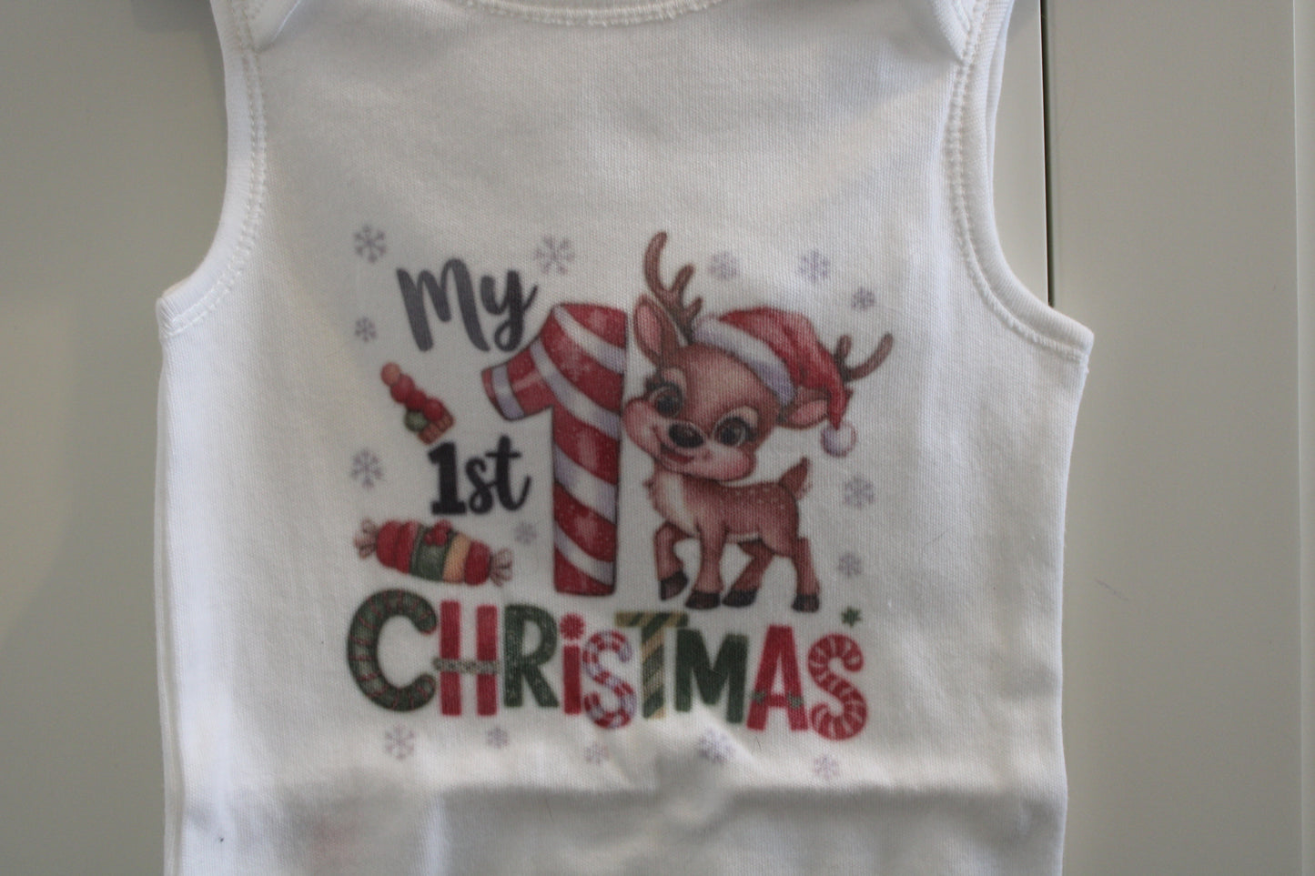 Festive Baby Grow –Reindeer design