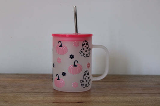 Pastel Spooky Frosted Glass Mug