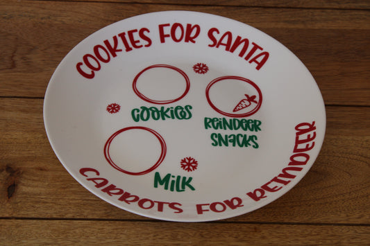Large Christmas Plate