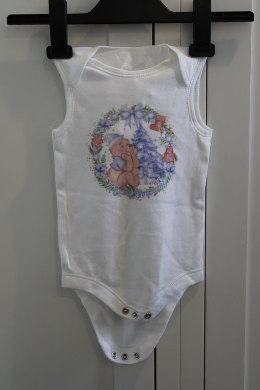 Festive Baby Grow –Pooh design