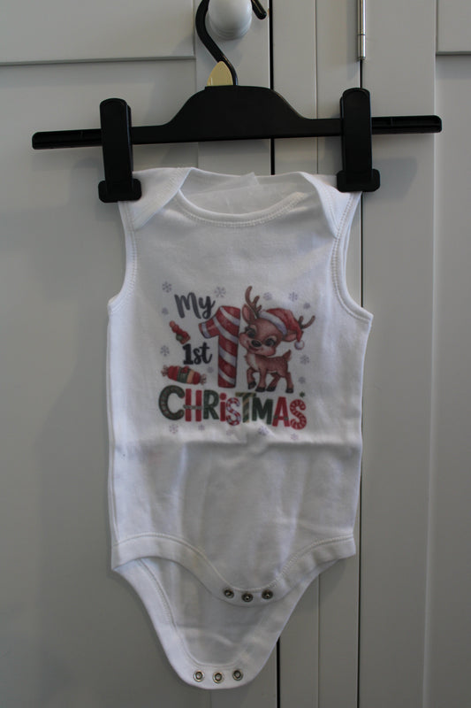 Festive Baby Grow –Reindeer design
