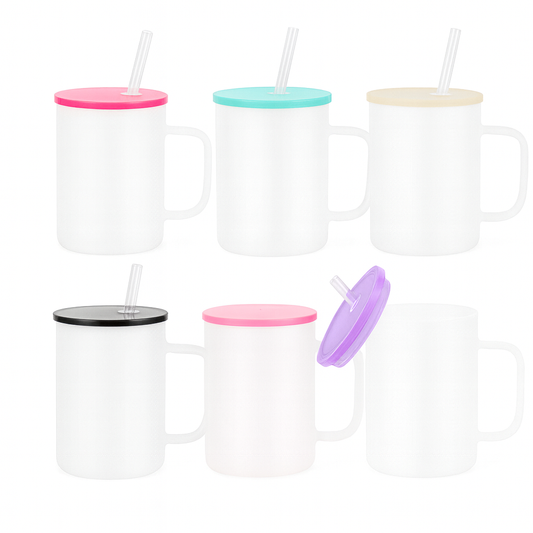 Ready to sip in style? Frosted Glass Mug